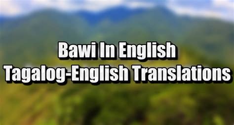 bawi in english|babawi in english.